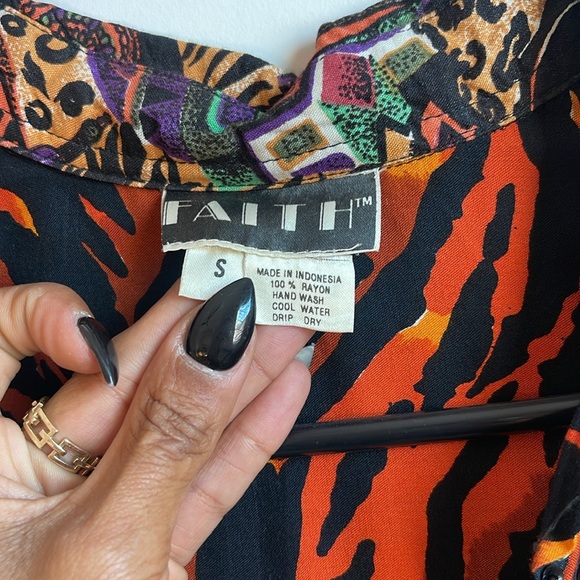 Faith Vintage Mixed Media Mash Up Blouse - Picture 17 of 17